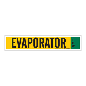 Marqueur de tuyau d'évaporateur d'ammoniac Brady IIAR pour systèmes de réfrigération - Product Image 2