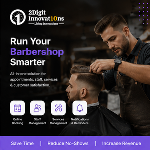 Logo de Barbier à 2 Chiffres Jaune et Violet – Marquage Commercial 2025 – Récompensé – En Stock - Product Image 3