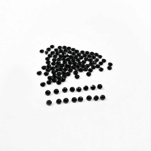 อัญมณีสีดำธรรมชาติ2มม. อัญมณีเจียระไนแบบเหลี่ยมเพชรพลอยหลวม - Product Image 1