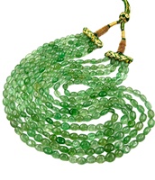 Colliers perlés tendance de style haut de gamme, accessoires religieux à la mode, collier de perles en quartz de fraise naturel et diamant pour
