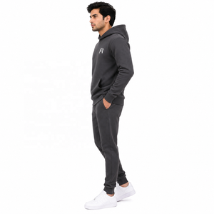 Heavy <b>fleece</b> tracksuit set Vintage printed hoodies joggers Oversized <b>thick</b> streetwear Custom logo OEM ODM Sweatshirts Wholesale - Product Image 4