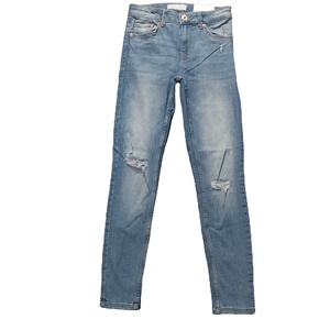 OEM Service Customized Mid Waist Straight Premium Quality Women's Denim <b>Jeans</b> Pants Comfortable <b>Soft</b> Stylish - Product Image 2