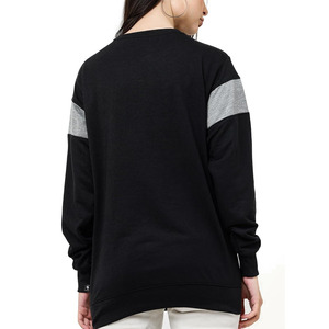 Sudadera Holgada Ligera de Color Sólido con Cuello Redondo para Mujer, Ropa de Calle, Sudadera Cálida de Forro Polar para Invierno - Product Image 4