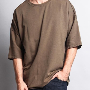 T-shirt Homme Oversize en Coton Lavé Vintage de Haute Qualité, Grammage Lourd, Vente en Gros, OEM - Product Image 1