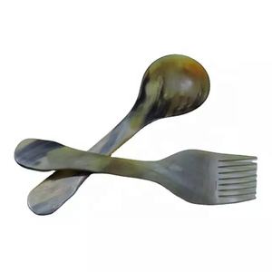 Cuillères à salade en corne de buffle, vente en gros, cuillère à fileter, Type de cuisine, ensemble d'outils pour maman - Product Image 4