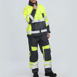 Industrial Workwear With Reflective Details Visible Suit <b>Long</b> <b>Sleeve</b> Durable Fabric Custom Design Factory Supply Safety Suit - Product Image 3