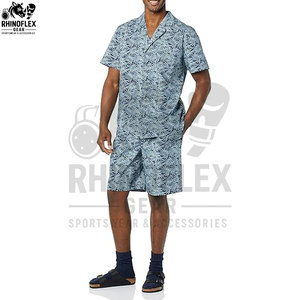 Conjuntos de camisa de manga corta y pantalones cortos de verano, conjuntos casuales de moda para hombre, diseño libre, logotipo personalizado, conjuntos cortos. - Product Image 3