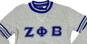 Sweat-shirt personnalisé grec Zeta Phi Beta Sorority and Fraternity avec broderie, pull décontracté - Product Image 2