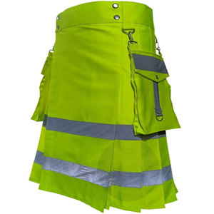 2026 OEM ODM Kilt utilitaire réfléchissant haute visibilité, vêtement de travail cargo, mode gothique et festival - Product Image 3