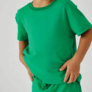 Conjuntos de Ropa para Niños Estilo Hip Hop, 250 Gramos, Camiseta y Pantalones Cortos, Diseño Personalizado, 100% Algodón Lavado, Camiseta Vintage - Product Image 6