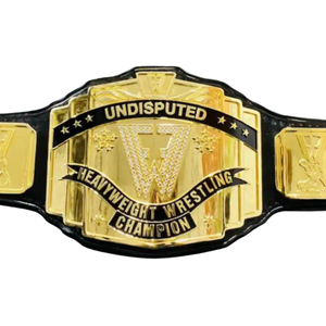 Cinturón de Campeón de Lucha Libre Peso Pesado Indiscutible de la WWE, Correa Negra de Calidad Premium con Placas Doradas, Diseño Personalizado, Cinturones para Fanáticos - Product Image 5