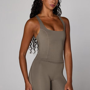 Camiseta Deportiva Larga de Secado Rápido sin Costuras con Espalda Cruzada para Mujer, Ajuste Ceñido, 80% Poliéster 20% Elastano, para Gimnasio, Atletismo y Yoga - Product Image 5