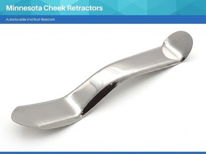 SHAHZIK INTERNATIONAL Minnesota Cheek Retractors Instruments chirurgicaux orthopédiques en acier inoxydable Outils d'élargissement buccal CE - Product Image 3