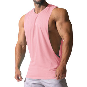 Camiseta Deportiva sin Mangas para Hombre, Talla Grande, Informal, Transpirable, de Algodón Ligero, de Alta Calidad, de Secado Rápido, para Gimnasio y Actividades al Aire Libre - Product Image 4