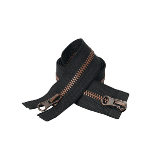 # 3 # 5 # 8 Fermetures éclair métalliques en aluminium à double extrémité pour bagages, valises, sacs de voyage avec logo personnalisé, écologiques - Product Image 6