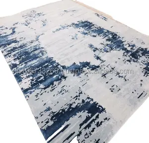 Tapis réversible personnalisé de qualité supérieure laine bambou soie lavable pour la maison salon extérieur prière exportateur indien bon - Product Image 1