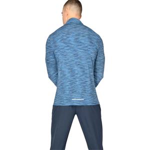 เสื้อผ้ากีฬาแบบสวมใส่สบาย แห้งเร็ว กระชับกล้ามเนื้อ พิมพ์ลาย OEM เป็นมิตรกับสิ่งแวดล้อม พร้อมบริการสกรีนแบรนด์ตามสั่ง เสื้อแจ็คเก็ตแบบครึ่งซิปสำหรับวิ่งจ๊อกกิ้ง - Product Image 5