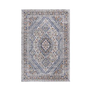 Collezione LOOM LUXE: Set di Tappeti Eleganti 2x3 Blu/Crema/Bordati Antiscivolo per Casa, Ufficio, Camera da Letto, Soggiorno - Product Image 2