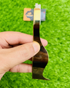 Cuchillas de un solo filo Hop Selling Barber Curved Wenzy Wave de acero inoxidable con acabado pulido, ligeras, profesionales y seguras. - Product Image 2