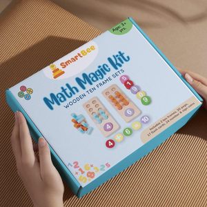 Juguete de aprendizaje de matemáticas con números de madera CH, con clavijas y fichas coloridas para la educación temprana - Product Image 4