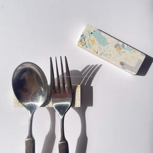 Cubiertos de mármol de piedra hechos a mano para mesa de comedor, fiesta de boda y decoración Interior del hogar, diseño de exhibición - Product Image 5