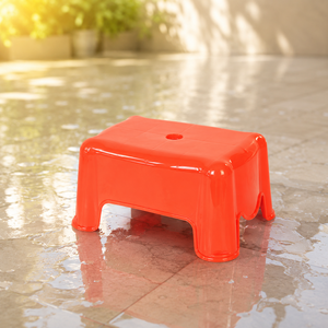 Pouf multifonctionnel empilable en plastique PP robuste, style farmhouse, moderne et durable, pour chambre, entrepôt, maison, cuisine - Product Image 3