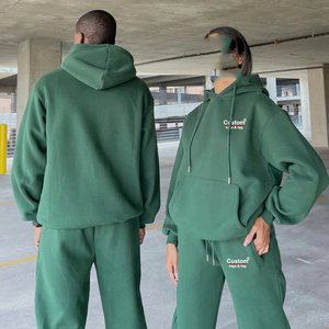 ชุดเซ็ตแทรคสูทพิมพ์ลายแบบมีฮู้ด 2 ชิ้น รุ่นยูนิเซ็กซ์ ปี 2026 เสื้อฮู้ดแบบสวมหัวและกางเกงจ็อกเกอร์ทรงหลวมสำหรับผู้ชายและผู้หญิง รับผลิตแบบ OEM - Product Image 6