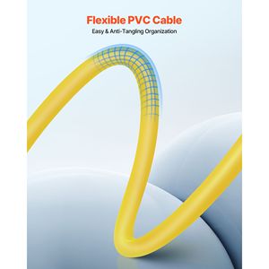 Confezione da 6 Cavi XLR da 20 Piedi Placcati in Oro a 3 Pin per Microfono e Altoparlante, Cavi Schermati Bilanciati DMX Maschio-Femmina con Diametro Esterno di 5mm - Product Image 4
