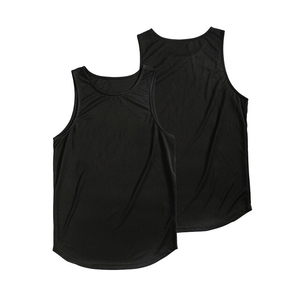 Ensemble de maillot de basket-ball blanc pour homme, débardeur sans manches et short, 100% polyester, respirant, taille élastique, coupe régulière, couleur unie - Product Image 6