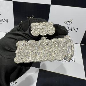 Colgante de Lujo para Hombre, Estilo Hip Hop, Chapado en Oro, Diamante de Corte Brillante, Certificado IGI, Forma de Letra, Amuleto para Fiestas - Product Image 1