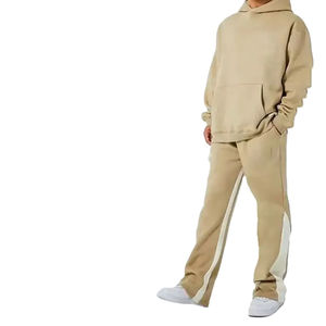 Survêtement d'entraînement décontracté pour homme, style évasé, en polaire respirante, couleur unie, Hiver 2026 - Product Image 5