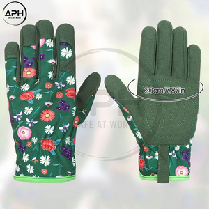 Guantes de Jardinería Florales para Mujer, Servicio OEM del Mejor Proveedor, Guantes de Trabajo de Jardín con Estampado Floral, Palma Suave, Dedos Completos, para Plantar al Aire Libre - Product Image 3