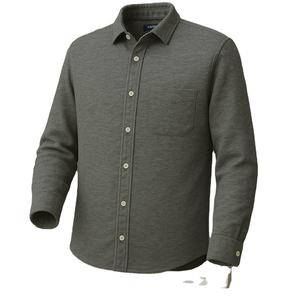 Chemise en coton de qualité supérieure pour homme, style Grindle, 100 % respirante, séchage rapide, infroissable, teinte en fil, manches longues, boutonnée, tendance - Product Image 1