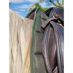 แผ่นอานม้าที่มีคุณภาพสูงแผ่นอานม้าหรูหราแผ่นรองอานม้ากระโดดสีเขียว - Product Image 5