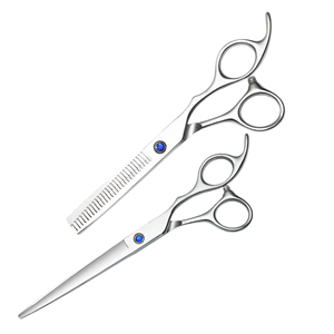 Tijeras de Peluquería Profesionales de Acero Inoxidable de 7.5 Pulgadas, Rectas, para Adelgazar el Cabello, para Diestros, Directo de Fábrica - Product Image 4