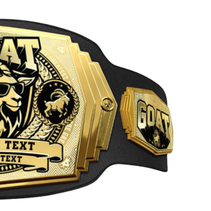 GOAT Championship Belt Premium Quality Sports Belt with Custom Text Perfect for Awards and Tournaments - Product Image 3