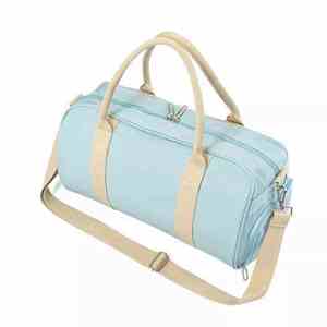 Bolsa de Viaje de Lujo Hecha a Medida para Mujer, Bolsa de Fin de Semana, Bolsa de Gimnasio, Compartimento para Zapatos, Deportiva, de Cuero Genuino, Ecológica - Product Image 5