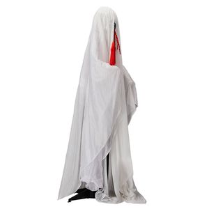 Fantasma Animatronico di Halloween a Grandezza Naturale (1,3 m) con Tridente, Luci Verdi Attivate dal Suono, Decorazioni per Feste all'Aperto - Product Image 3