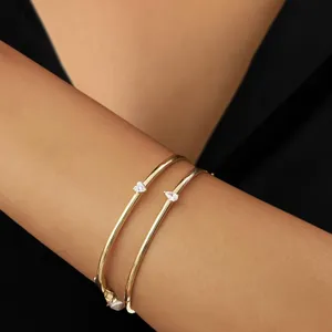 Brazalete de Oro de 14K con Diamante Cultivado en Laboratorio, Corte Pera, Solitario, Forma de Lágrima, Certificado IGI, Regalo de Cumpleaños - Product Image 6