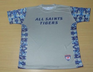 เสื้อยืดแขนสั้นคอกลมทรงสลิมฟิตสำหรับผู้ชาย ผ้าคอตตอนผสมสแปนเด็กซ์ พิมพ์ลายโลโก้ด้านหน้าด้วยเทคนิค Sublimation แห้งเร็ว ผ้าถัก - Product Image 6