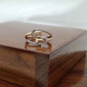 18K Solid Gold Diamond Open Wrap <b>Ring</b> Modern Nail Inspired Design Pave Set <b>Statement</b> <b>Ring</b> for Women Elegant Party Finish Gift - Product Image 4