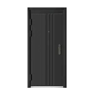 Gran oferta, puerta de fuente de Metal personalizada única para entrada de apartamento con estructura estable y fuerte