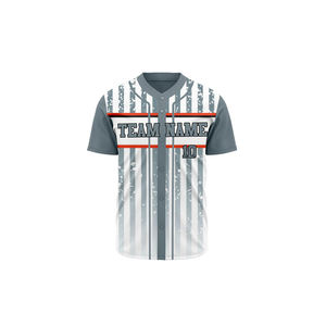 Uniformes de Béisbol para Hombre al por Mayor, 100% Poliéster, de Alta Calidad, Camisetas Deportivas con Logotipo y Nombre Bordados Personalizados - Product Image 1