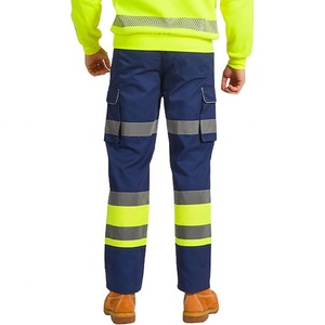 Pantalons de travail légers à haute visibilité pour hommes, pantalons décontractés avec poches - Product Image 3