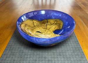 ชามตกแต่งงานฝีมือเรซิ่นไม้ทำมือจาก HUMAYUN WORLD CRAFTS ผิวขัดเงา ดีไซน์ทันสมัยสไตล์ชายฝั่ง - Product Image 4