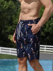 Shorts chino pour homme, qualité supérieure, anti-humidité, décontractés, pour l'été, extensibles, avec logo sur le devant, imprimé tortue, fermeture à cordon - Product Image 1