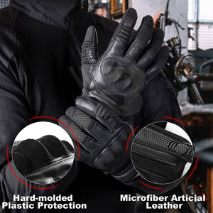 Gants de moto pour hommes, dernière conception, respirants, en matière douce de qualité supérieure, prix de gros, à doigts entiers - Product Image 2