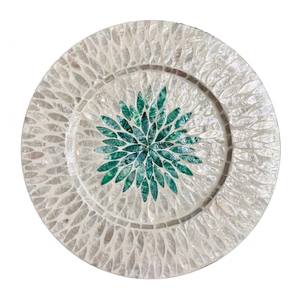 Pearlescent Shell Inlay Placemat MOP <b>Table</b> <b>Mat</b> for Dreamy Coastal Weddings and Ethereal Home Decor Themes - Product Image 2