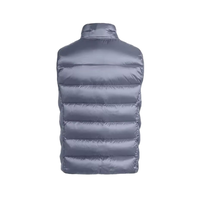 Nouveau design de gilet matelassé à capuche léger, personnalisé, écologique, coupe-vent, respirant, décontracté pour hommes, broderie sur le devant OEM