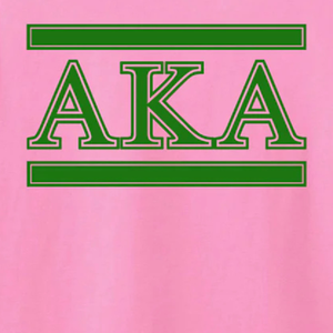 Camiseta rosa simple con 3 letras griegas AKA para mujer, de algodón, manga corta, cuello redondo, informal, con gráfico, suave y cómoda - Product Image 6